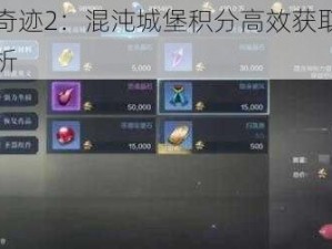 全民奇迹2：混沌城堡积分高效获取途径全解析