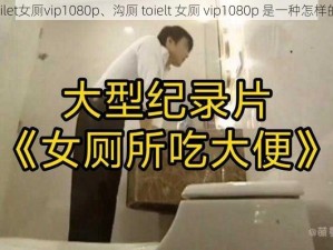 沟厕toilet女厕vip1080p、沟厕 toielt 女厕 vip1080p 是一种怎样的存在？