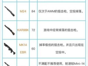 绝地求生刺激战场：AWM狙击步枪的精准爆头艺术揭秘