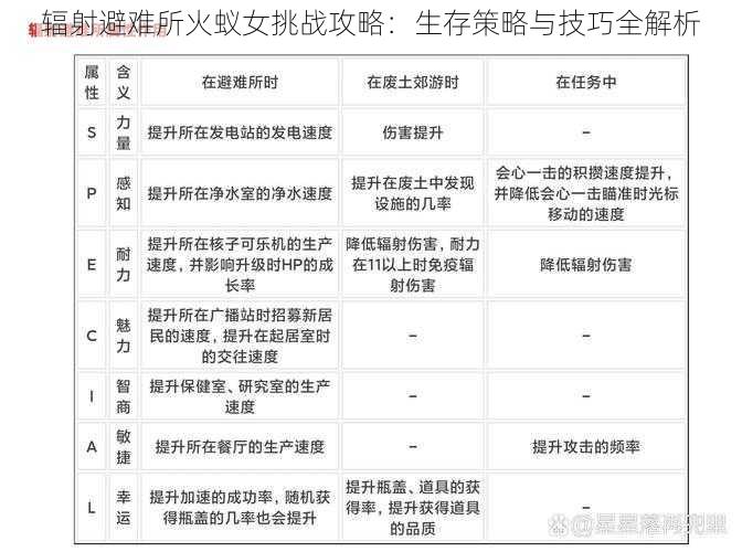 辐射避难所火蚁女挑战攻略：生存策略与技巧全解析