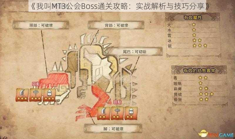 《我叫MT3公会Boss通关攻略：实战解析与技巧分享》