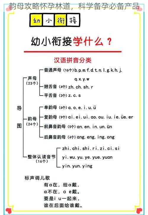 韵母攻略怀孕林道，科学备孕必备产品