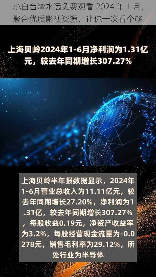 小白台湾永远免费观看 2024 年 1 月，聚合优质影视资源，让你一次看个够