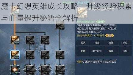 魔卡幻想英雄成长攻略：升级经验积累与血量提升秘籍全解析