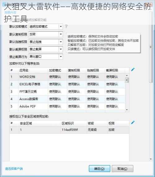 大狙叉大雷软件——高效便捷的网络安全防护工具