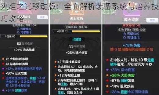 火炬之光移动版：全面解析装备系统与培养技巧攻略