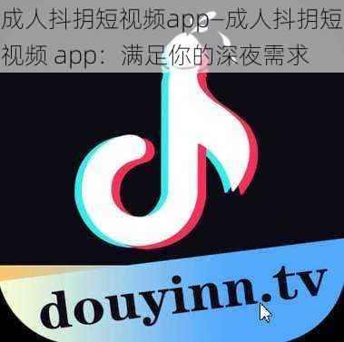 成人抖抈短视频app—成人抖抈短视频 app：满足你的深夜需求