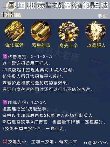 三国志13208赤壁之战：刘备简易打法指南