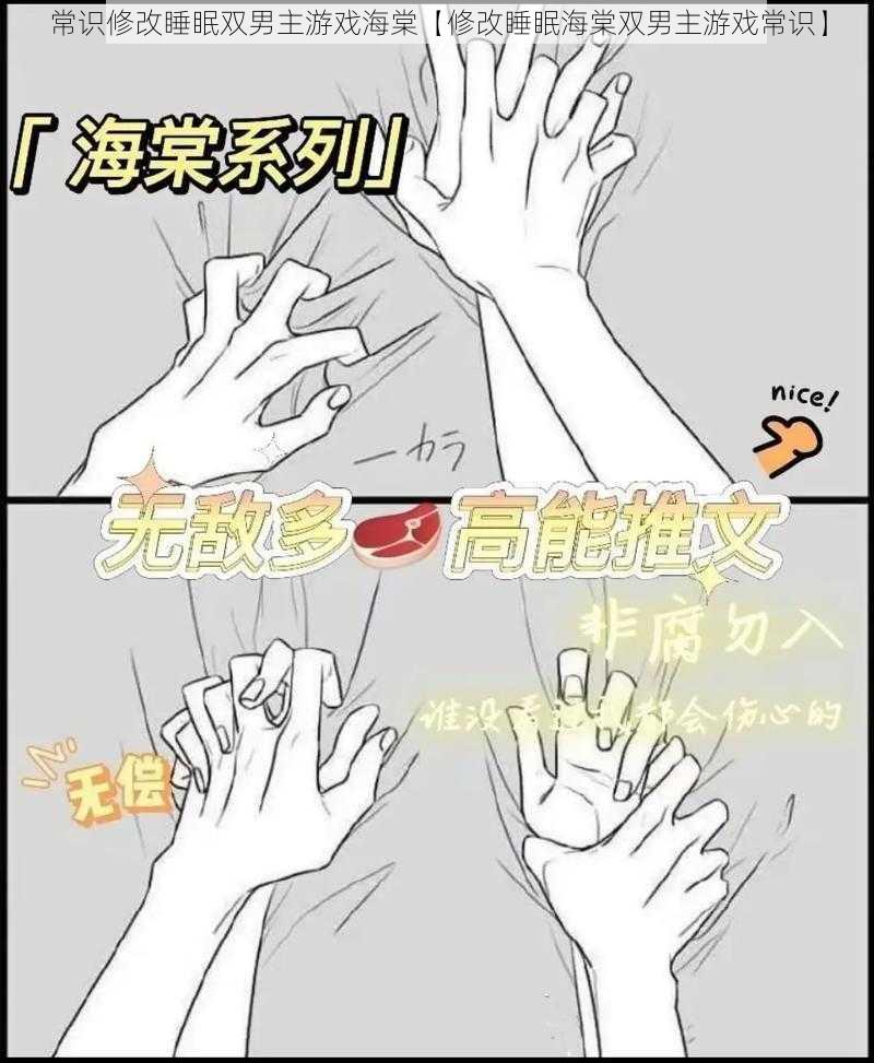 常识修改睡眠双男主游戏海棠【修改睡眠海棠双男主游戏常识】