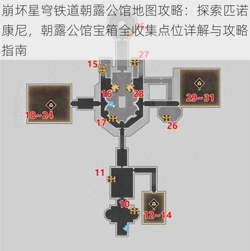 崩坏星穹铁道朝露公馆地图攻略：探索匹诺康尼，朝露公馆宝箱全收集点位详解与攻略指南