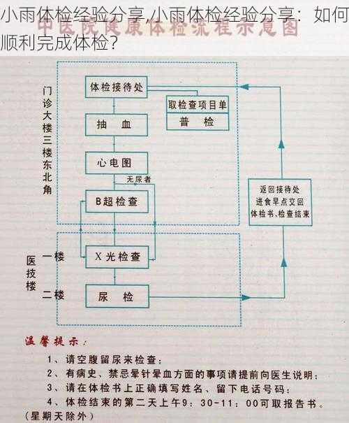 小雨体检经验分享,小雨体检经验分享：如何顺利完成体检？