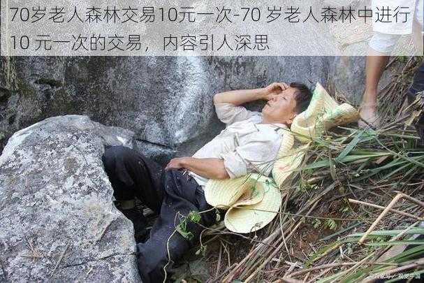 70岁老人森林交易10元一次-70 岁老人森林中进行 10 元一次的交易，内容引人深思