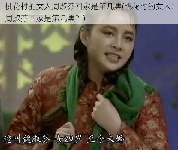 桃花村的女人周淑芬回家是第几集(桃花村的女人：周淑芬回家是第几集？)