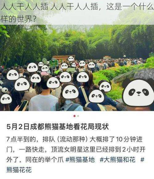 人人干人人插 人人干人人插，这是一个什么样的世界？