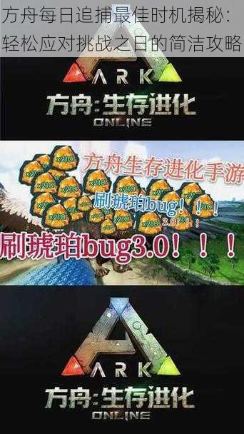 方舟每日追捕最佳时机揭秘：轻松应对挑战之日的简洁攻略