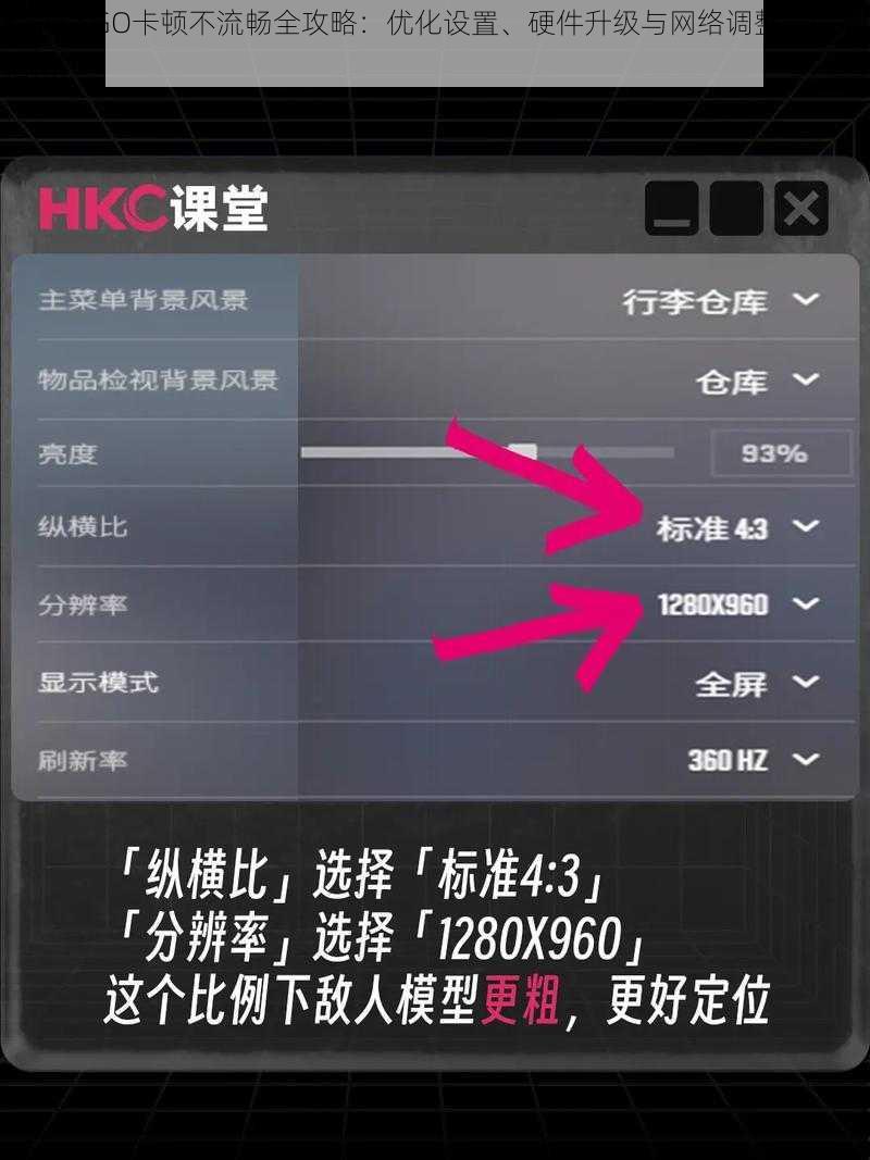 解决CSGO卡顿不流畅全攻略：优化设置、硬件升级与网络调整一站式指南